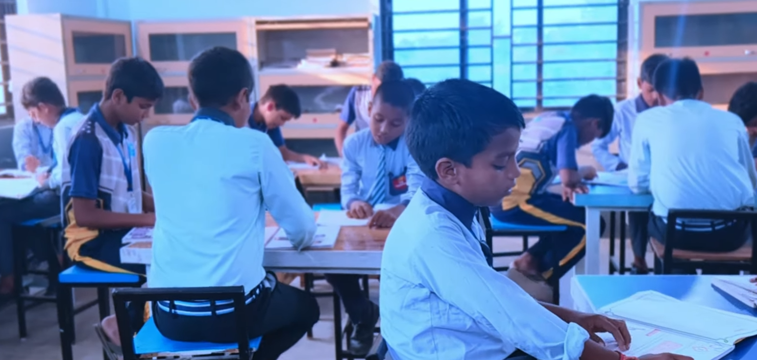 Students in a club meeting