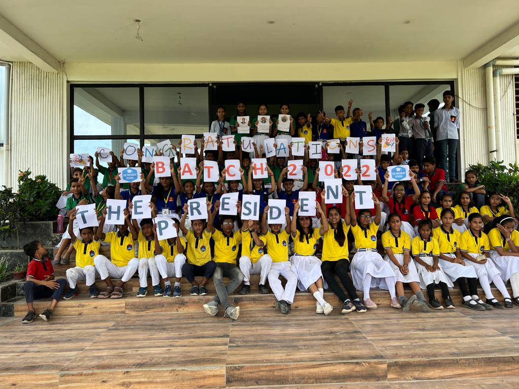 Student receiving an award