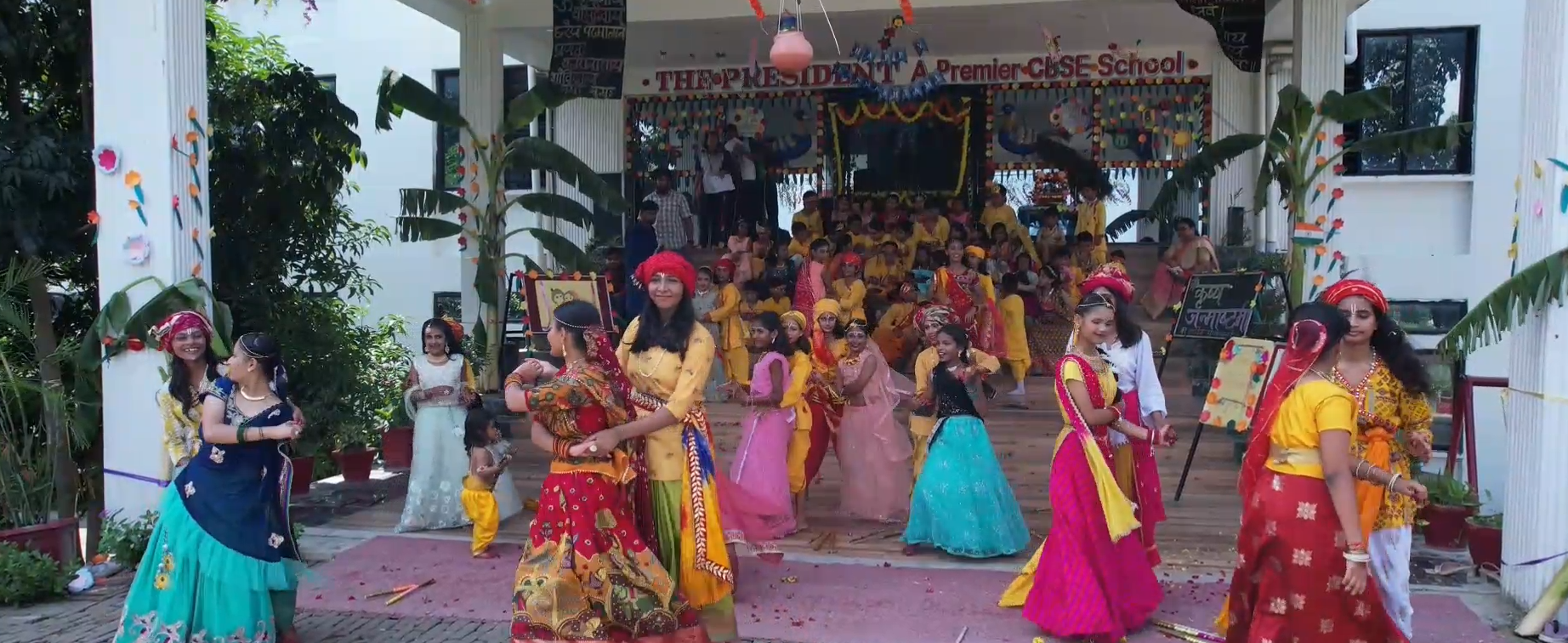 Students in an art class